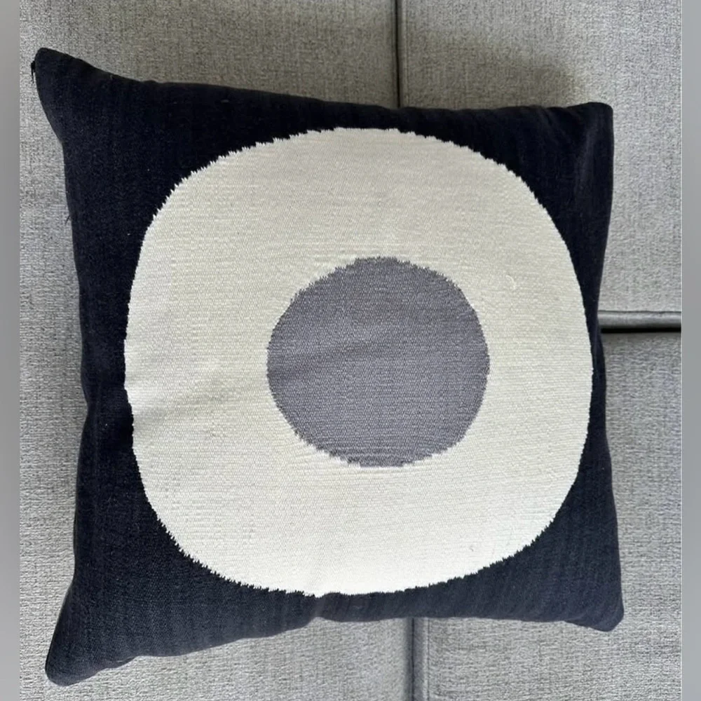 4 Large Jonathan Adler Geometric Decorative Pillow Covers Wool Reversible